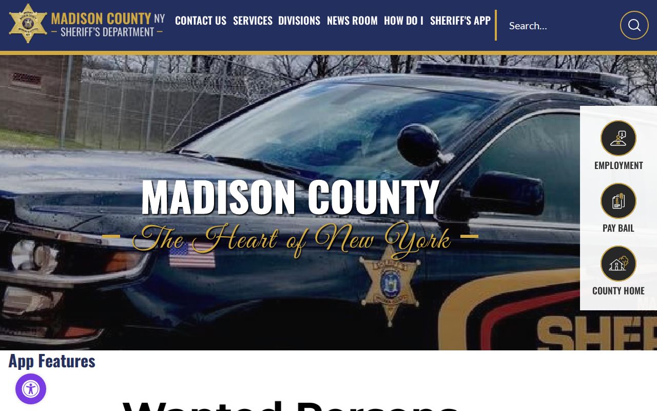 Madison County arrest lookup Sheriff app features